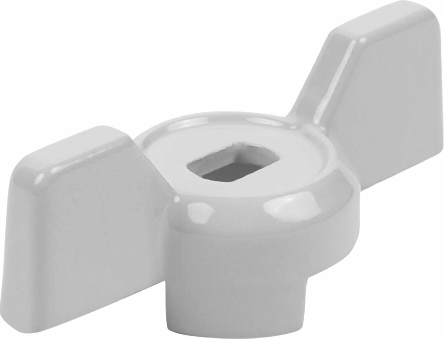 фото Ручка-бабочка для крана 1/2"-3/4" цвет белый