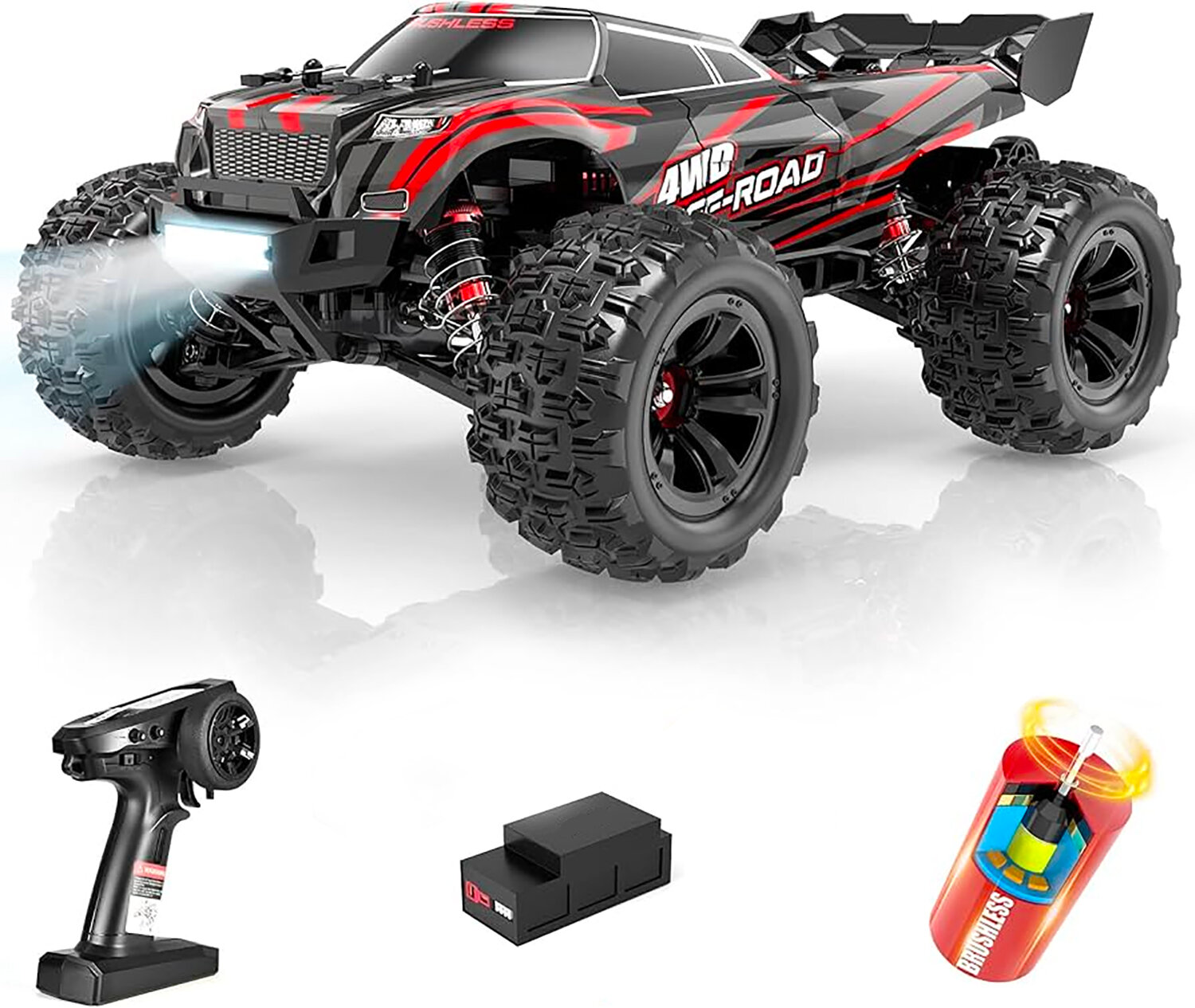 MJX R/C Радиоуправляемый внедорожник MJX Hyper Go 4WD Brushless Truggy 1:16 - MJX-16210-RED