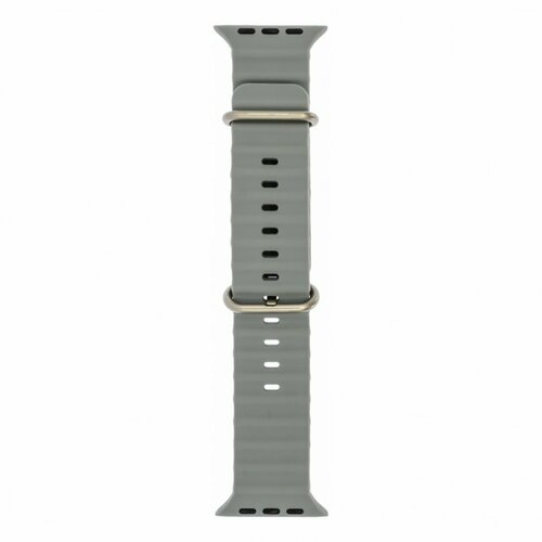 Ремешок для Apple Watch W26 42/44/45/49 мм (силиконовый) серый силиконовый ремешок ocean watch band для apple watch 42 44 45 49 мм