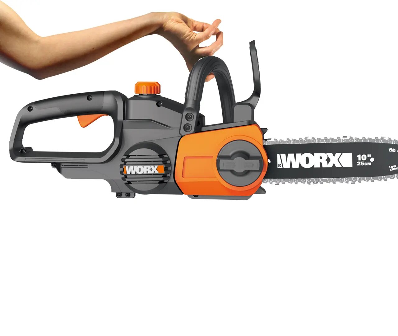 Аккумуляторная пила Worx 20 В шина 25 см АКБ и ЗУ в комплекте - фото №16