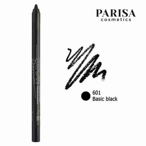 Карандаш для век Parisa Neon demon тон 601 basic black 1.2 г