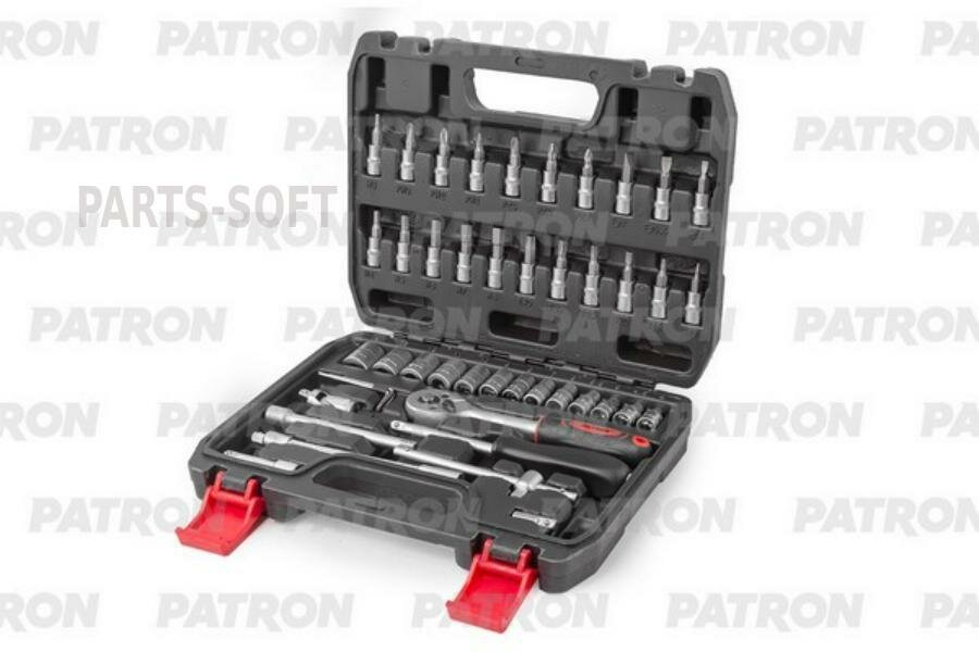 PATRON P-2462-5 Набор инструментов 46 пр: 1/4 inch, 4-14 мм, 6 граней