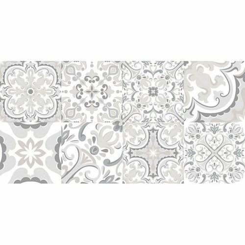 Керамическая плитка нефрит-керамика Лорена серая 40x20 см 1049₽