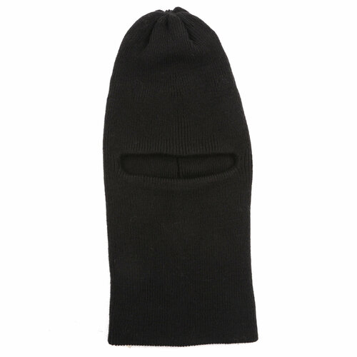 новые шапки облегающие шапки женская вязаная шапка шарф женские зимние шапки шапка с помпоном теплая балаклава маска разноцветная обл Балаклава FABRETTI, размер 57, черный