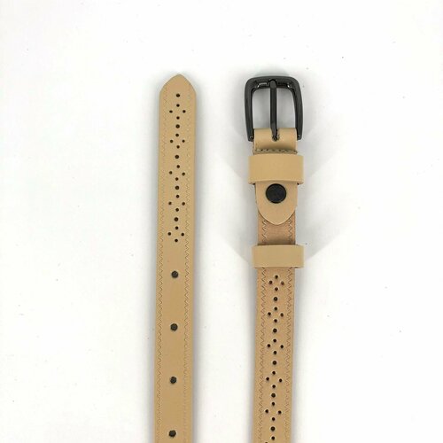 фото Ремень , размер 110, бежевый нет бренда