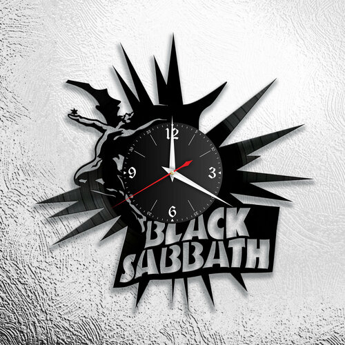 Часы из виниловой пластинки Black Sabbath