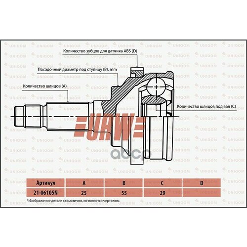 Шрус Привода URW 2106105N