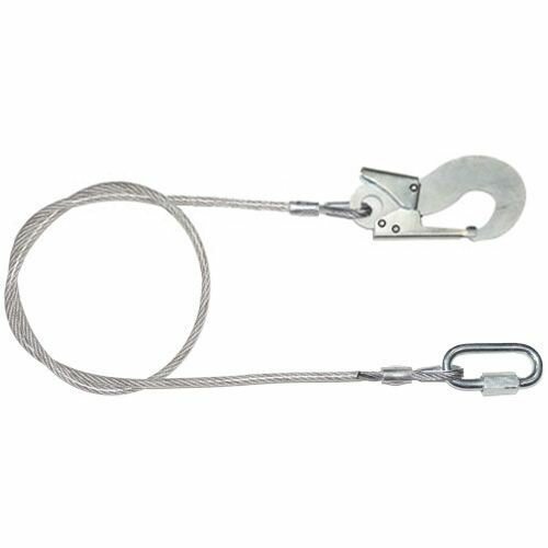 фото Страховочный строп Б+Кс из оцинкованного троса в оплётке ПВХ