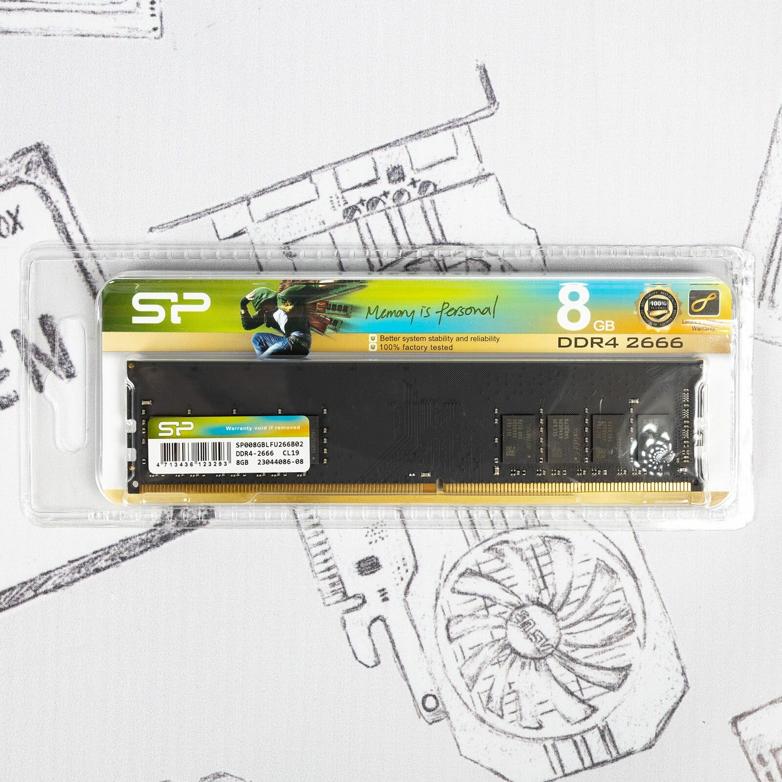 Silicon Power DDR4 SP008GBLFU266B02 8GB - фото №14