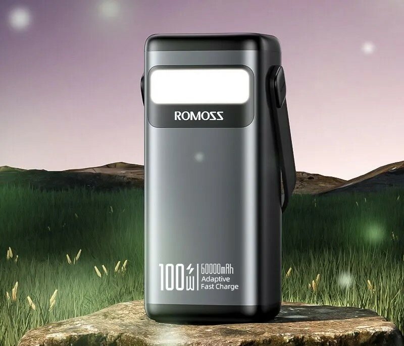 Внешний аккумулятор Romoss PMT60 Pro/60000мАч/100 Вт Быстрая зарядка
