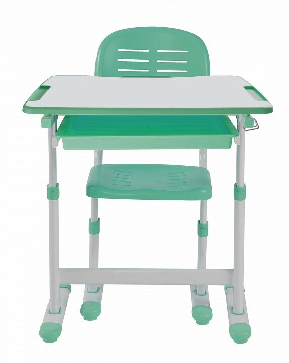 Парта FUNDESK растущая детская парта и стул Piccolino II 66.4x47.4 см зеленый Hoff - фото №17