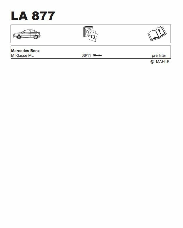 Фильтр салонный MAHLE LA 877