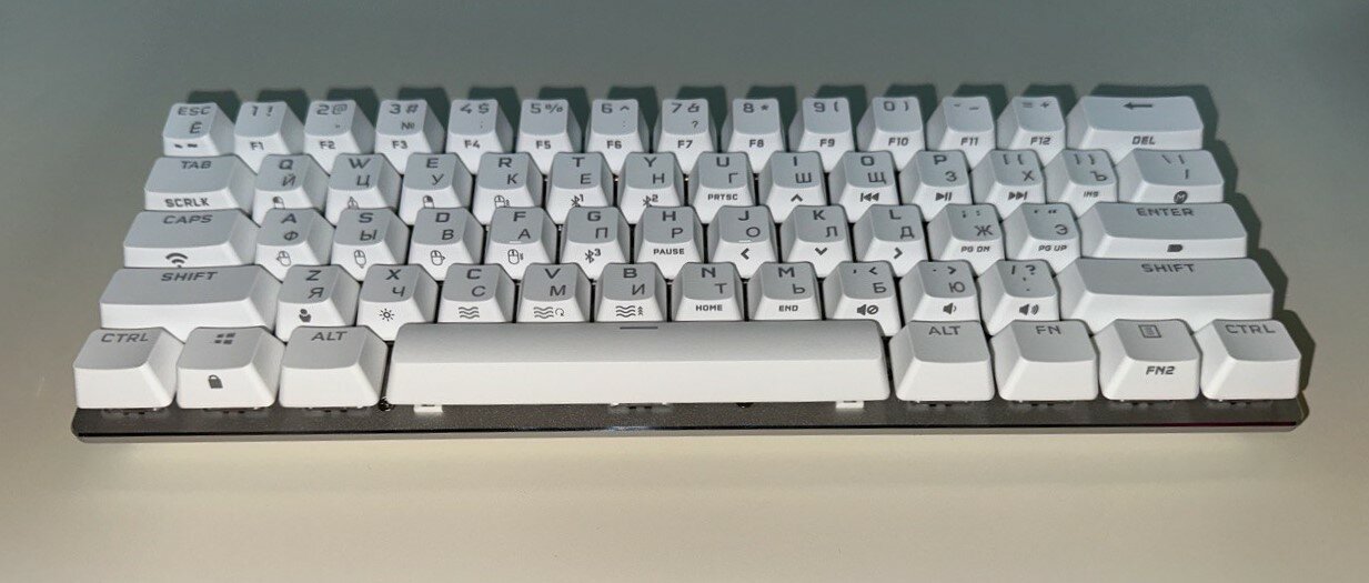 Беспроводная Клавиатура Corsair K70 PRO mini wireless RUS White