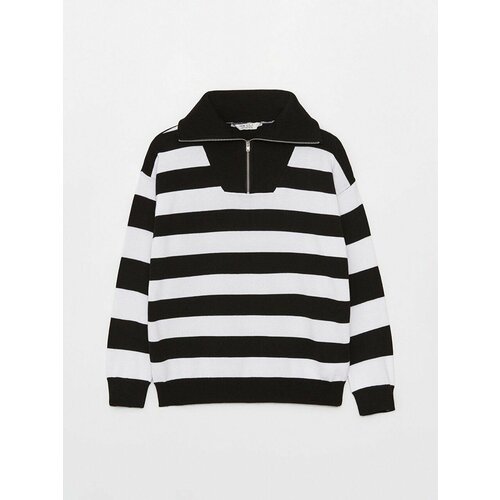 Джемпер Balins, размер 8-9 лет, белый, черный