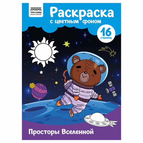 Комплект 10 шт, Раскраска А4 ТРИ совы 