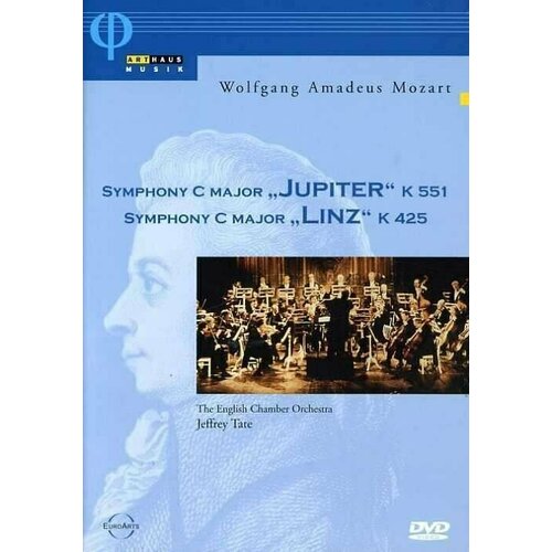 MOZART: SYMPHONY IN C MAJOR JUPITER K 551 / SYMPHONY IN C MAJOR LINZ K 425. English Chamber Orchestra, Jeffrey Tate. 1 DVD