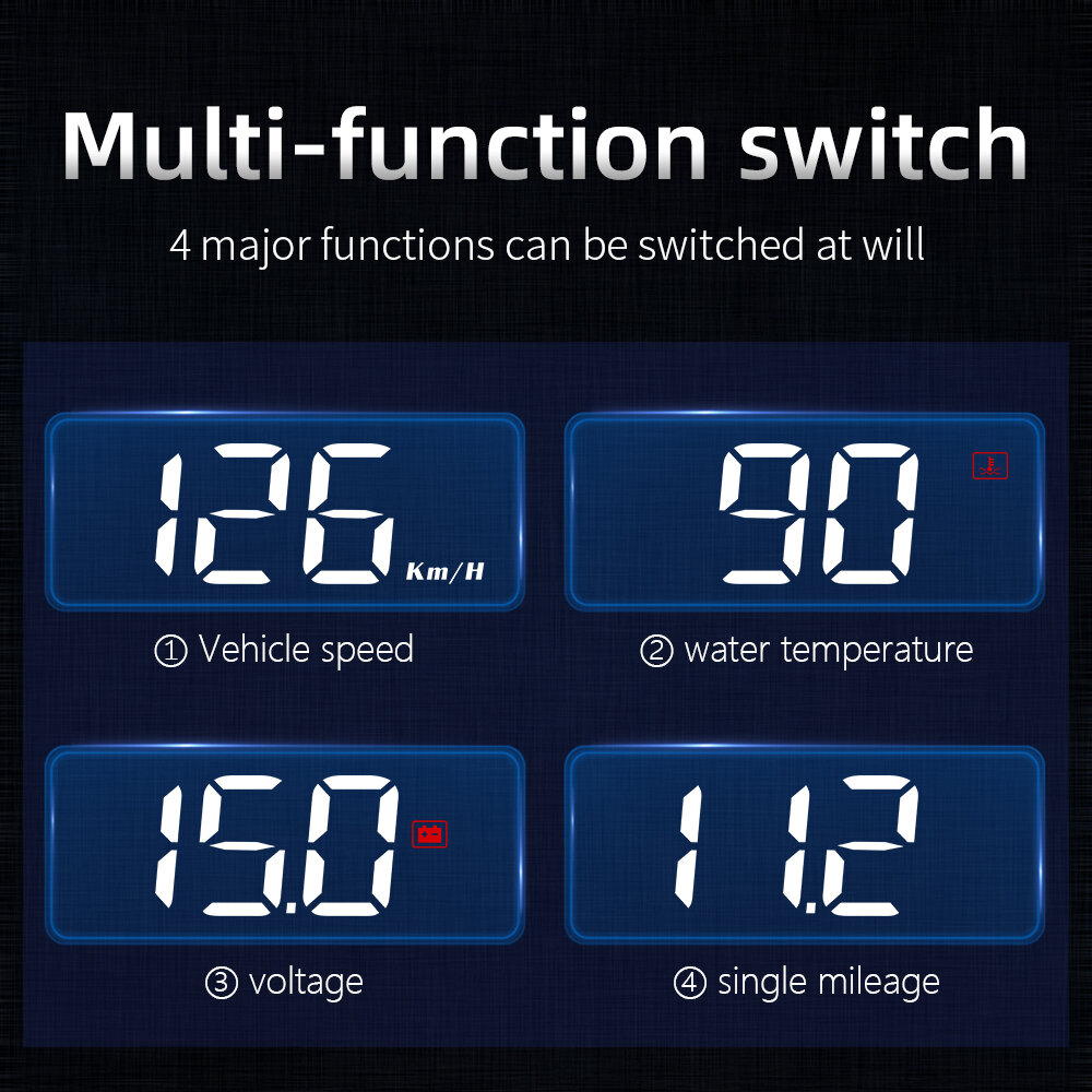 Автомобильный HUD M3 с проекционным дисплеем высокого разрешения