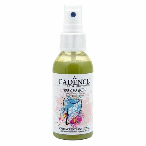 Краска для ткани Cadence Your Fashion Spray Fabric Paint. Dark Kiwi-1122