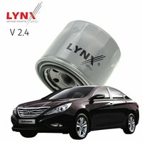 Фильтр масляный Hyundai Sonata (6) / Хендай Соната 2009 2010 2011 2012 2013 V2.4 G4KC / 1шт LYNXauto