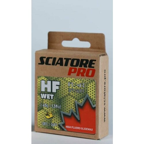 Парафин SCIATORE HF Wet (0/+6) 45г парафин sciatore hf mid 0 6 45г