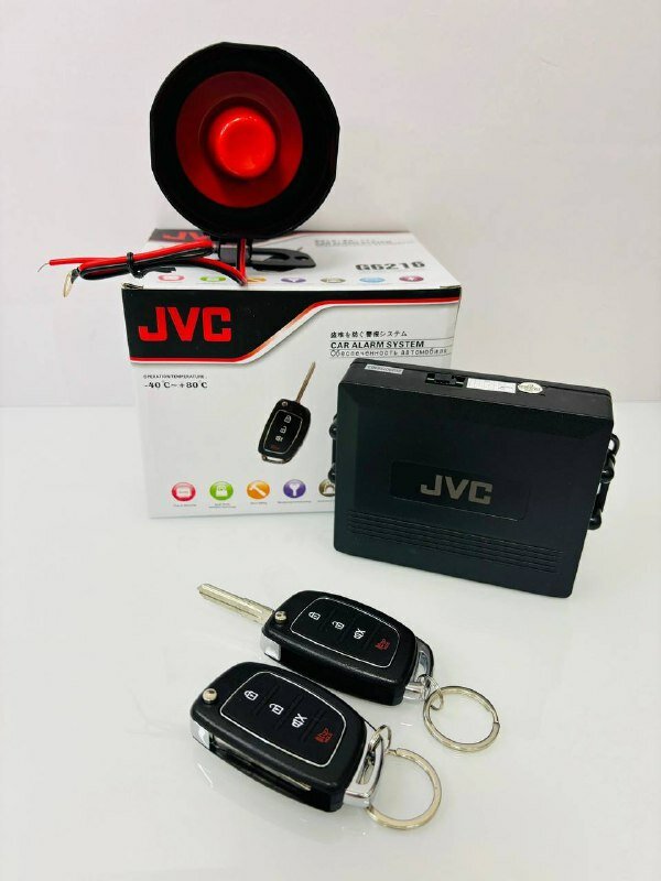 Автомобильная сигнализация JVC / Автосигнализация JVC с откидным ключом с односторонней связью
