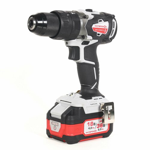 Бесщеточная аккумуляторная ударная дрель-шуруповерт ИНТЕРСКОЛ ДАУ-1336В 70 36 В 70 Нм 1900 обмин 30000 удмин с 2 АКБ 2 Ач и ЗУ в кейсе 8132270 2083000₽