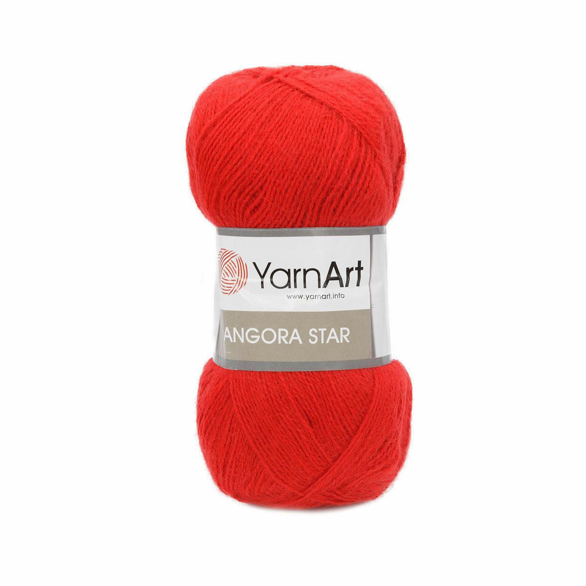Пряжа для вязания YarnArt 'Angora Star' 100гр 500м (20% тонкая шерсть, 80% акрил) (156 ярко-красный), 5 мотков