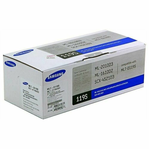 Картридж Samsung MLT-D119S картридж mlt d119s для принтера samsung ml 1610 ml 1615 ml 2010 ml 2015 ml 2020 ml 2510 ml 2570 ml 2571