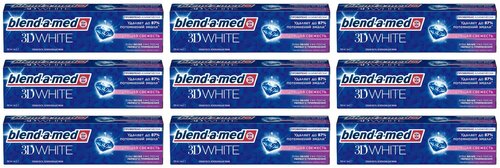 Blend-a-med Зубная паста, 3D White Бодрящая свежесть 100 мл, 9 шт