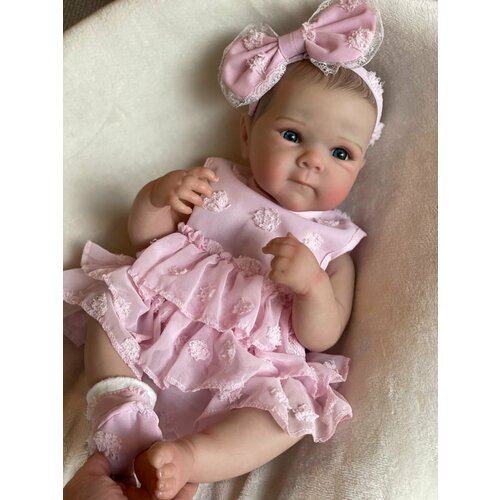 фото Кукла реборн виниловая 48см, можно купать. кукла reborn otarddolls
