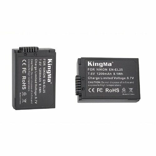 Аккумулятор для камер Nikon Kingma EN-EL25 (1200mAh) + защитный бокс аккумулятор nikon en el25