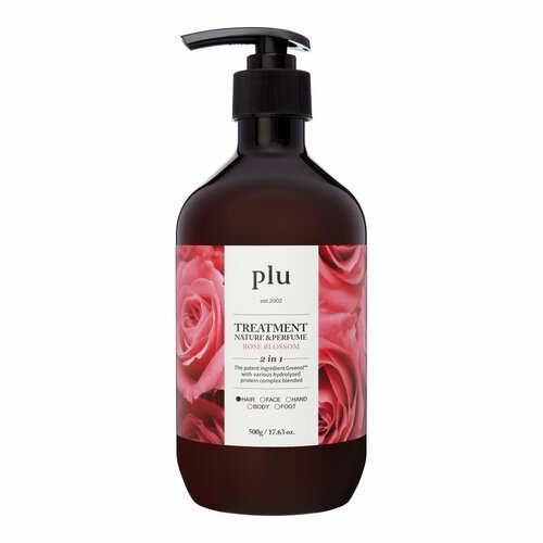 PLU Nature and Perfume Treatment Rose Blossom Парфюмированная маска для волос с ароматом розы 500мл