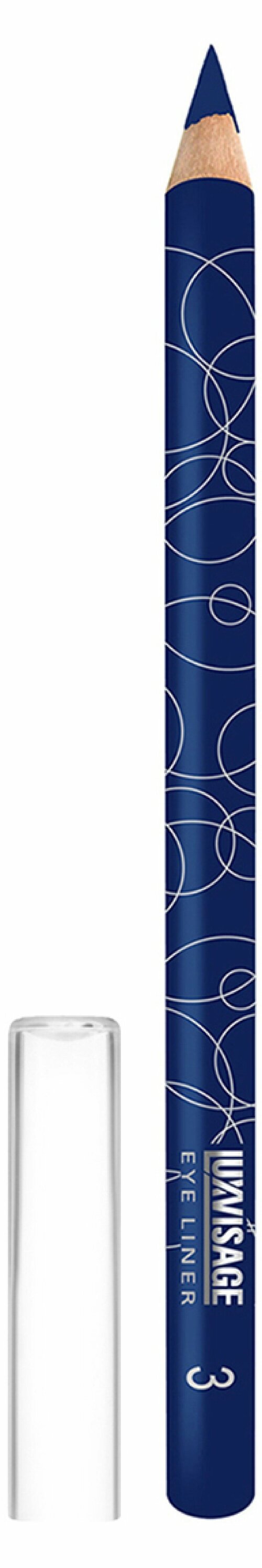 LUXVISAGE / ЛюксВизаж Карандаш для глаз матовый тон 03 синий, 1.2г / декоративная косметика