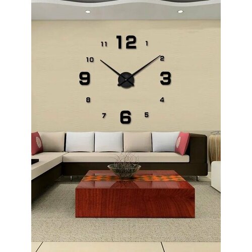Настенные 3D часы Электронные часы с цифрами на стену большие 3 6 9 12 1140₽