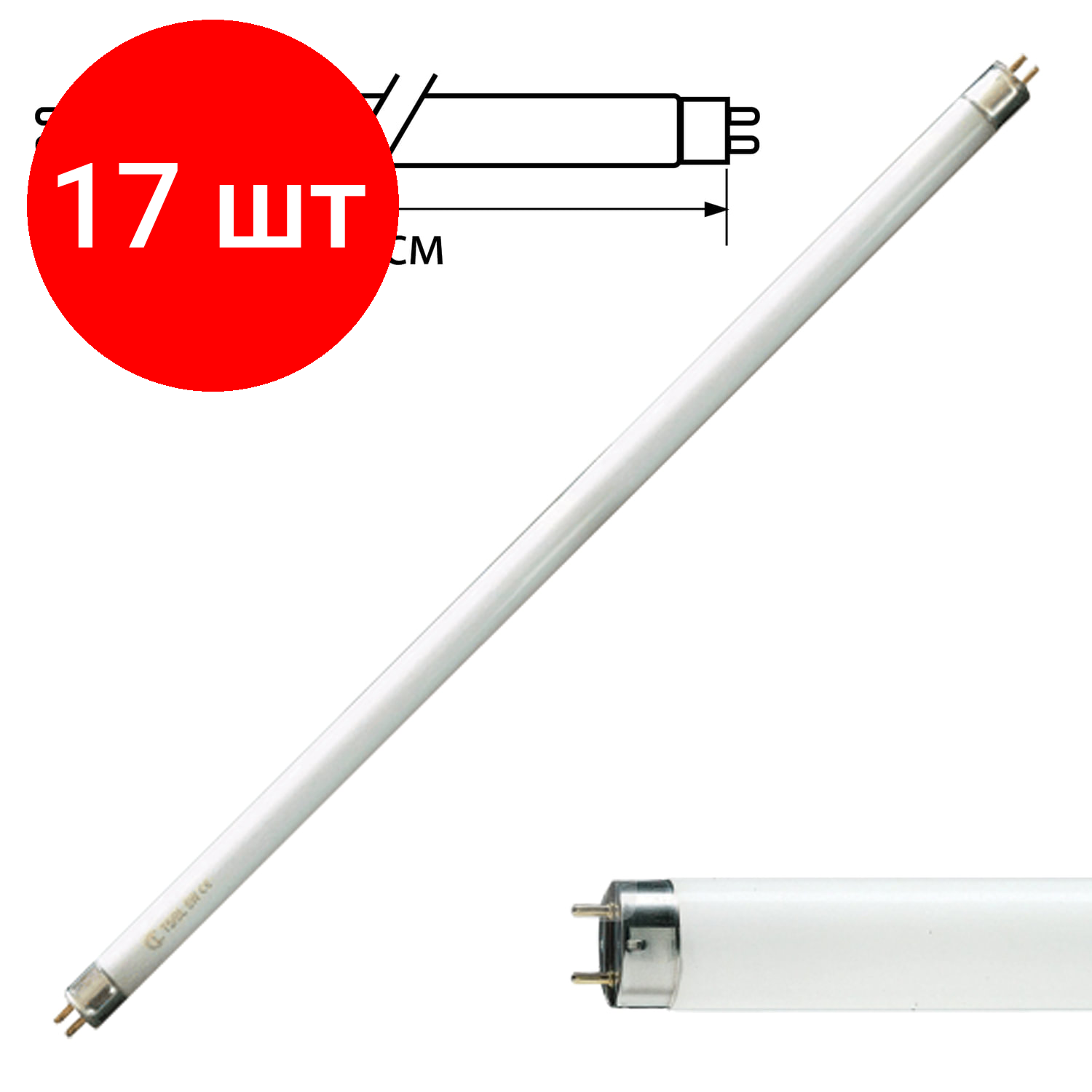 фото Лампа люминесцентная PHILIPS TL-D 18W/33-640, комплект 5 шт, 18 Вт, цоколь G13, в виде трубки 59 см