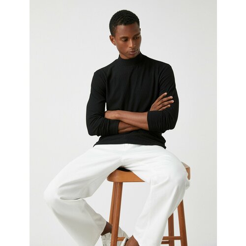 фото Свитер koton, размер m, черный