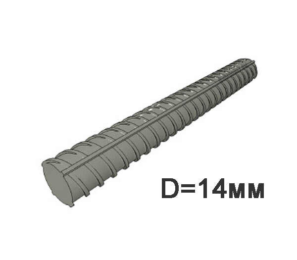 фото Арматура А3 рифлёная Ф14 А500С L=6000мм