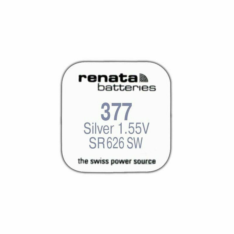 Renata R 377 (SR 626 SW, 1.55V, 30mAh, 6.8x2.6mm)(батарейка для часов), цена за 1 шт.