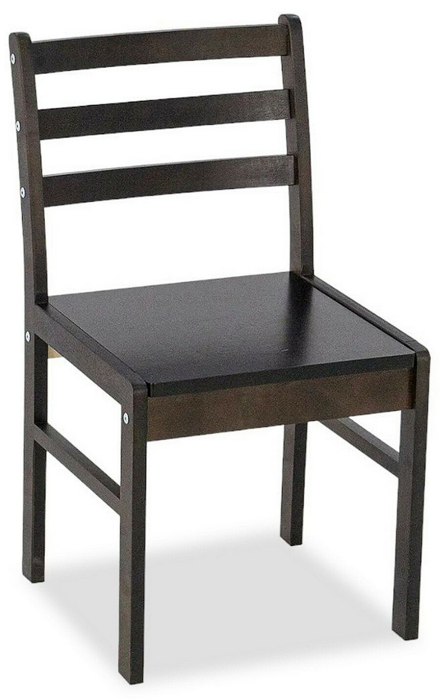 Деревянный стул кухонный со спинкой без подлокотников. Цвет: белый