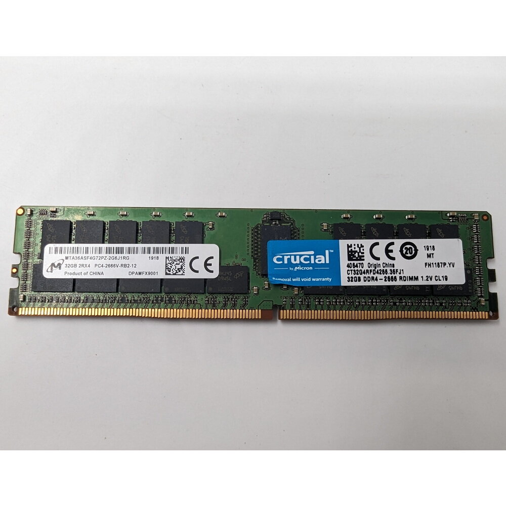 Модуль памяти MTA36ASF4G72PZ-2G6J1, CT32G4RFD4266.36FJ1, Micron, Crucial, DDR4, 32 Гб