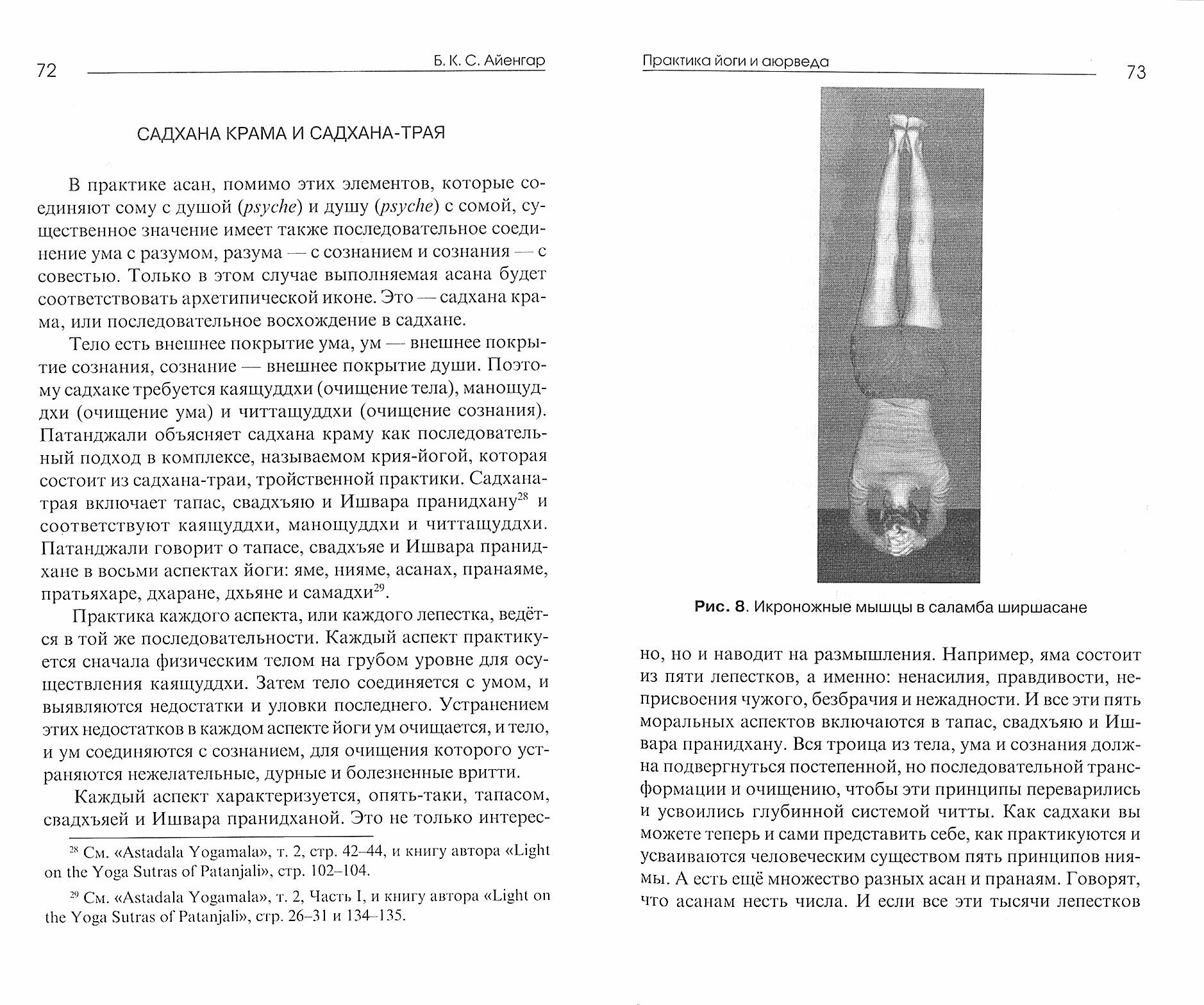 Практика йоги и аюрведа. (Айенгар Беллур Кришнамачар Сундарараджа Кришнамачар Сундарараджа) - фото №2