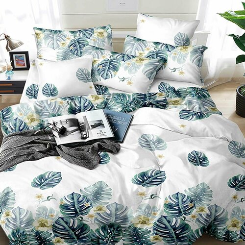 Комплект постельного белья Rossi, Полисатин, 2-х спальный с евро простыней, наволочки 70x70