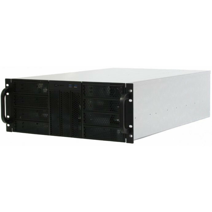 Procase Корпус Корпус 4U server case11x5.25+0HDD черный без блока питания глубина 550мм MB CEB 12"x105" панель вентиляторов 3 120x25 PWM