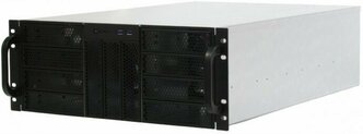 Procase Корпус Корпус 4U server case,11x5.25+0HDD,черный,без блока питания,глубина 550мм,MB CEB 12"x10,5", панель вентиляторов 3 120x25 PWM