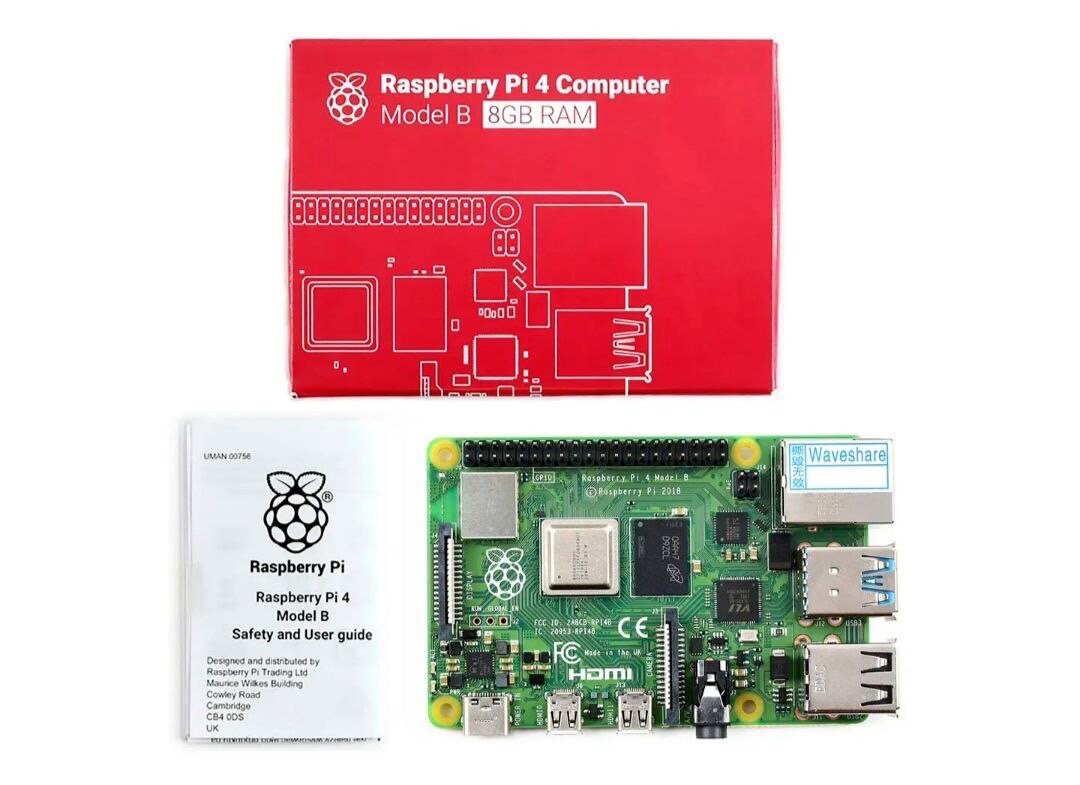 Микрокомпьютер Raspberry pi 4 model B 8gb Ram