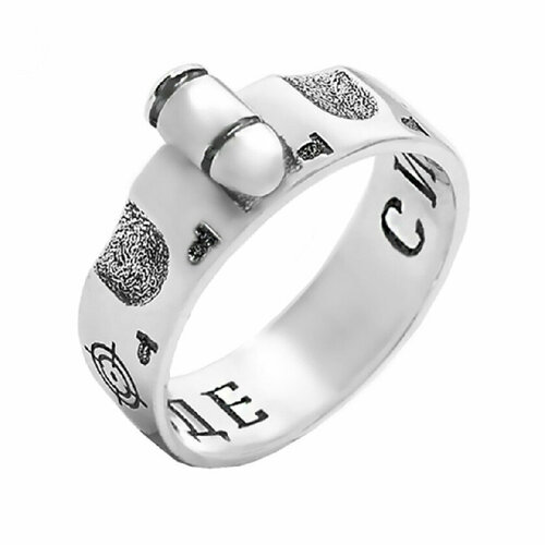 фото Кольцо золотой меркурий, серебро, 925 проба, родирование, размер 20, золотой