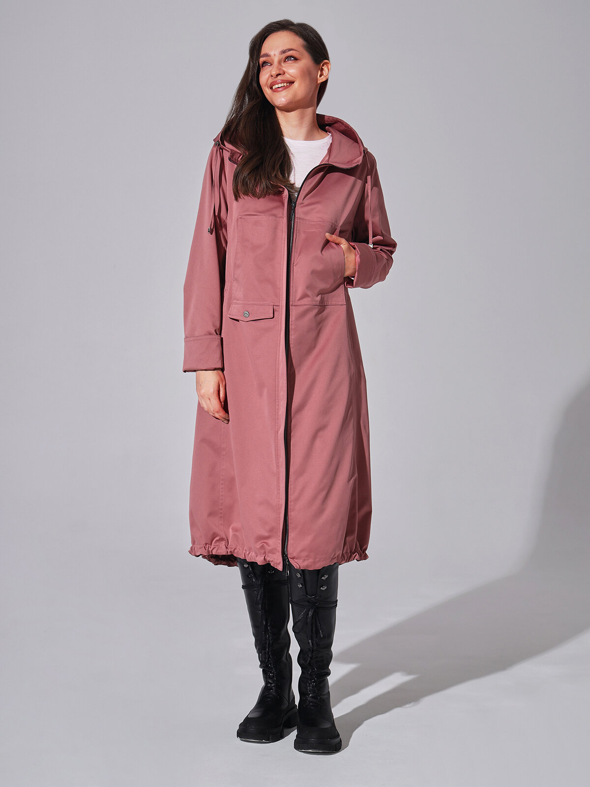 Плащ D'IMMA fashion studio розовый 