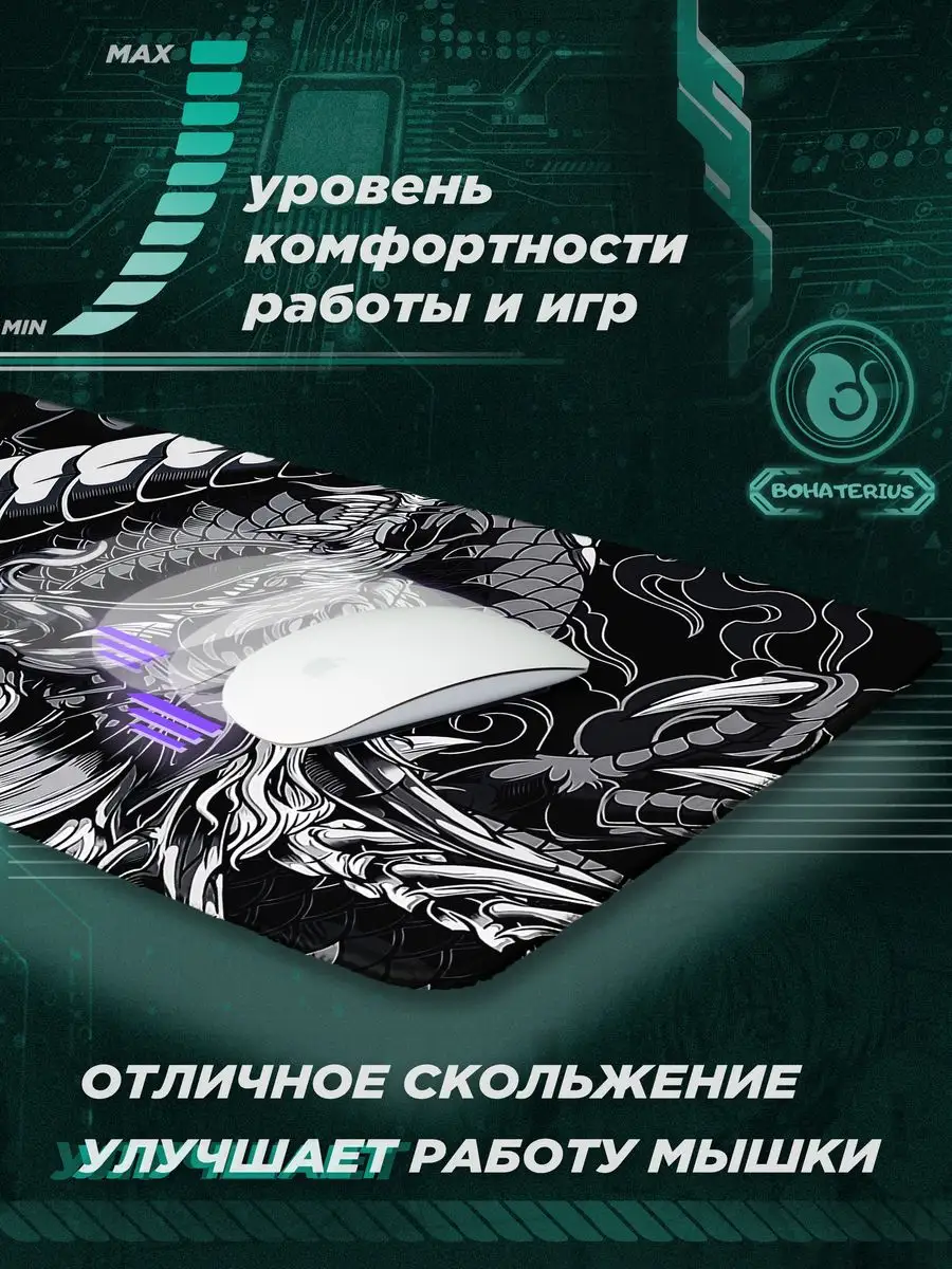Nekosay, Игровой коврик для мыши геймерский большой с принтом аниме / Dead Inside / Дед Инсайд — фото 3