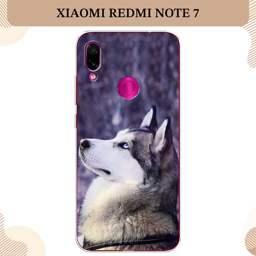 Силиконовый чехол Хаски 1 на Xiaomi Redmi Note 7 / Сяоми Редми Нот 7