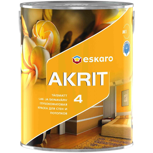 Eskaro Akrit 4 краска для стен и потолков 9,5л